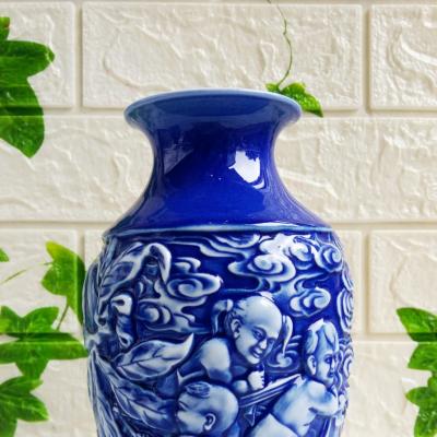 CẶP BÌNH ĐẮP NỔI NGŨ PHÚC TRƯỜNG THỌ